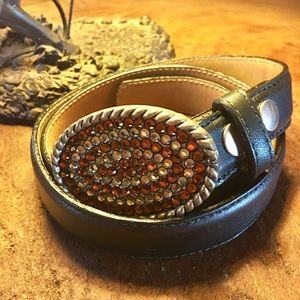 LEATHEROCK Swarovski Crystal Belt